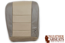 Load image into Gallery viewer, 2002-2004 Ford Excursion Eddie Bauer Driver Bottom Vinyl Seat Cover 2 Tone Tan