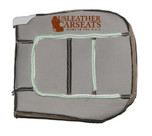 Load image into Gallery viewer, 2001 01 Ford F350 F250 Lariat Driver Bottom Perf Vinyl Seat Cover Parchment Tan