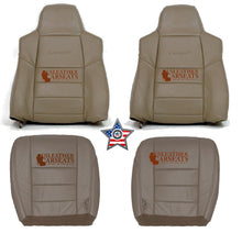 Load image into Gallery viewer, 2004-2005 2006 07 Ford F250 F350 Lariat Full Front Seats leather Seat Covers Tan