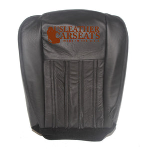 2004 Ford F-250 F-350 Harley Davidson Driver Bottom Leather Seat Cover BLACK