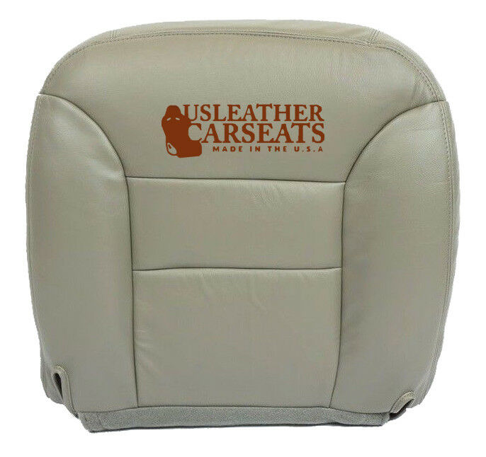 1995-1999 GMC Sierra Yukon Tahoe Driver Bottom Synthetic Leather Seat Cover Gray
