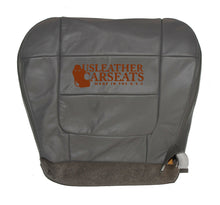 Load image into Gallery viewer, 2002 Ford F150 Lariat Driver Bottom Replacement Leather Seat Cover Gray