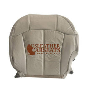 1999-2002 Chevy Silverado Suburban Passenger Bottom Leather Seat Cover Shale