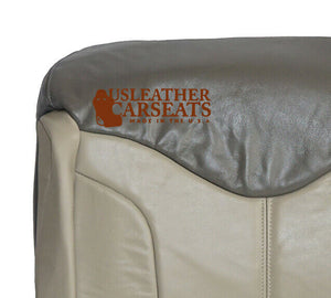 2002 GMC Sierra Denali Quadrasteer AWD Driver Lean Back Leather Seat Cover 2Tone
