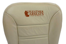 Load image into Gallery viewer, 2000 2001 Ford Excursion Driver Bottom Leather Seat Cover Medium Parchment Tan
