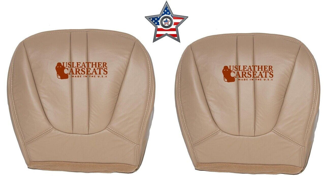 97-1999 Ford Expedition Driver&Passenger Bottom Leather Seat Covers Prairie Tan