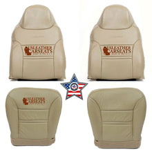 Load image into Gallery viewer, 2001 Ford Excursion Limited Driver &amp; Passenger Complete Leather Seat Cover Tan