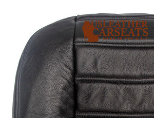 2005 Hummer H2 Driver Side Bottom Replacement Leather Seat Cover Black