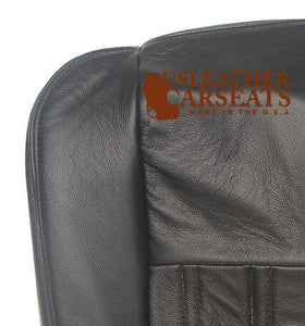 2004 Ford F250 F350 Harley Davidson Driver Side Bottom Leather Seat Cover BLACK