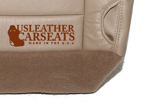 2003-2007 Ford F250 Lariat Passenger Bottom Vinyl Seat Cover Tan Normal Pattern