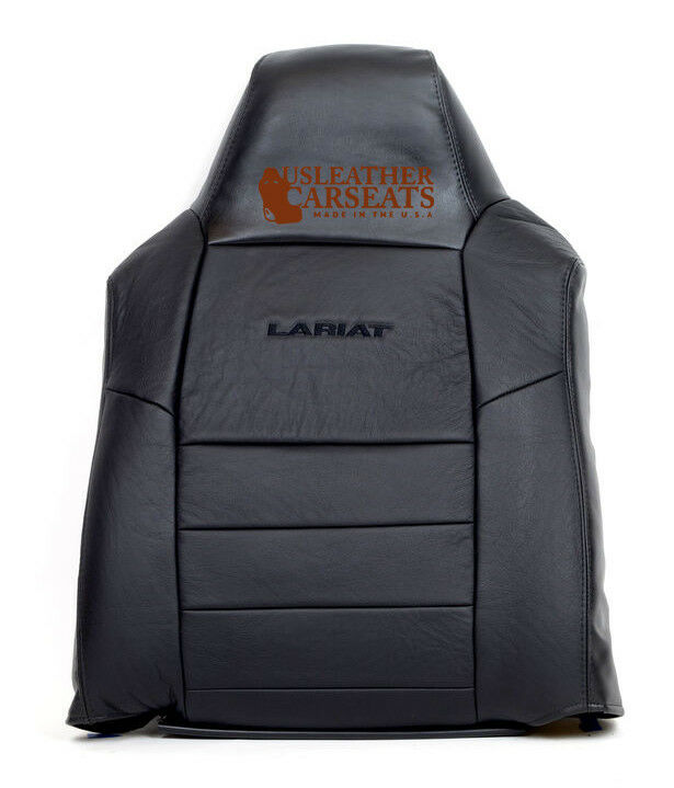 2002 2003 2004 2005 2006 2007 Ford F250 Top Lean Back Leather Seat Cover Black
