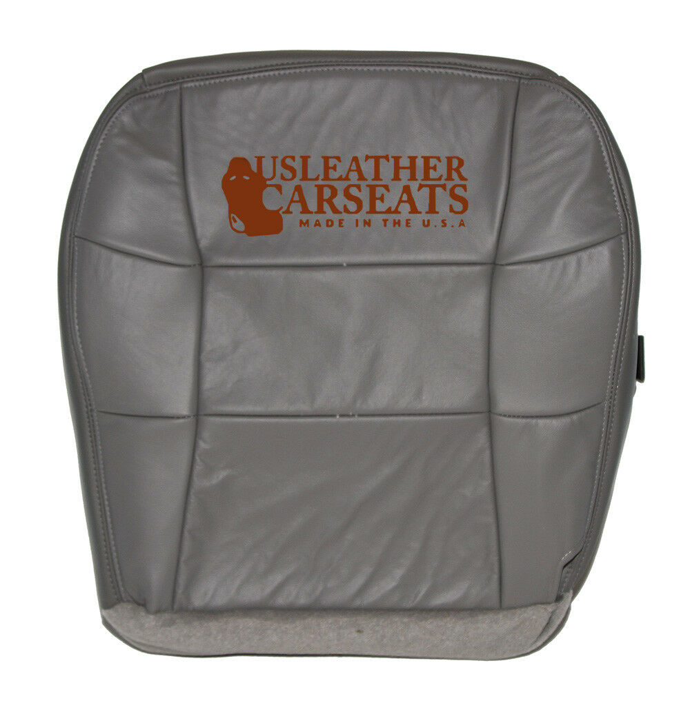 1998 Lincoln Navigator Driver Side Bottom Replacement LEATHER Seat Cover Gray