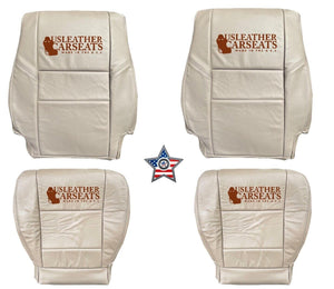2000-2004 Fits TOYOTA TUNDRA Full Front OEM Synthetic Leather Seat Covers Tan