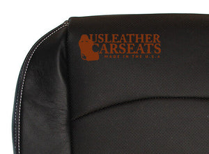 2009-2012 Fits Dodge Ram Laramie Passenger Side Bottom Leather Seat Cover Dark Gray