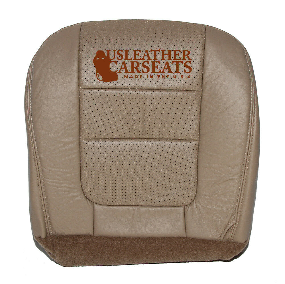 2001 01 Ford F350 F250 Lariat Driver Bottom Perf Vinyl Seat Cover Parchment Tan