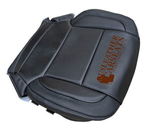 For 2014 - 2019 Chevy Silverado LTZ Full Front Leather Seat Cover Black