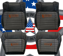 Load image into Gallery viewer, 2001 02 2003 F150 Harley Davidson Full front seat Leather Seat Covers 2 Tone BLK
