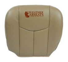 Load image into Gallery viewer, 2003-2007 Chevy Silverado Tahoe Driver Bottom Synthetic Leather Seat Cover Tan