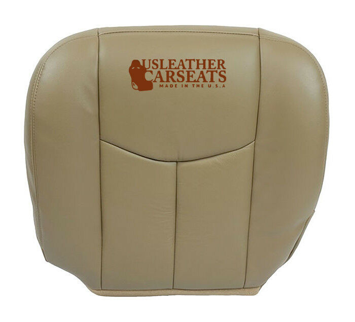 2003-2007 Chevy Silverado Tahoe Driver Bottom Synthetic Leather Seat Cover Tan