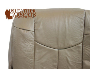 2002 Chevy Avalanche 1500 LT Driver Bottom Replacement Leather Seat Cover Tan