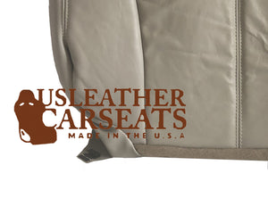 1999-2002 Chevy Silverado Suburban Passenger Bottom Leather Seat Cover Shale