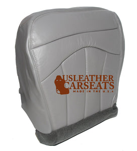 1999 Ford F150 Lariat Driver Side Bottom Replacement Leather Seat Cover Gray