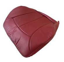 Load image into Gallery viewer, 2000 Peterbilt 389, 379 dump semi truck Driver Bottom leather seat cover Red