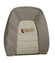 Load image into Gallery viewer, 2002-2005 Ford Explorer Driver Full Front seat perf Vinyl seat Covers 2 tone Tan