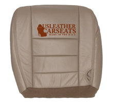 Load image into Gallery viewer, 2002-2007 Ford F250 F350 Lariat Driver Bottom Perforated Leather Seat Cover Tan
