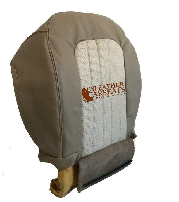 2002-2005 Mercury Mountaineer Driver Side Bottom Leather Seat Cover 2 Tone Tan