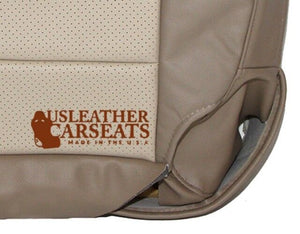 2003 Ford Expedition Driver & Passenger Complete Leather Seat Covers 2 Tone Tan