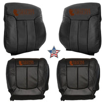 Load image into Gallery viewer, 2009 2014 Ford F150 Lariat Crew Cab Full Front Perf Leather Seat Cover Black