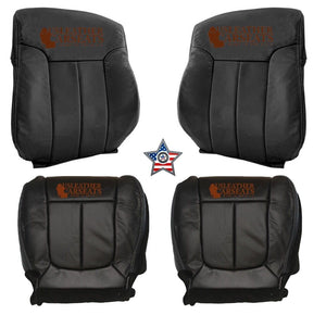 2009 2014 Ford F150 Lariat Crew Cab Full Front Perf Leather Seat Cover Black