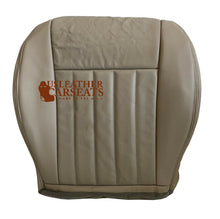 Load image into Gallery viewer, 05-07 Fits Jeep Liberty Driver Bottom Replacement Leather Seat Cover Light Gray Stone