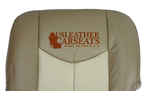 2004 2005 GMC Yukon Denali -Driver Side Bottom LEATHER Seat Cover 2-TONE TAN