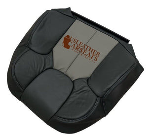 2003 Fits  Jeep Grand Cherokee Driver Lean Back Vinyl Seat Cover Black/Taupe