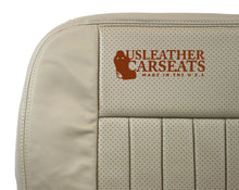 Load image into Gallery viewer, 2003 Lincoln Navigator Driver Bottom Leather Perforated Vinyl Seat Cover TAN