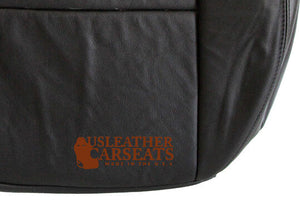 2004 Ford F150 Lariat Passenger Side Bottom Replacement Leather Seat Cover Black