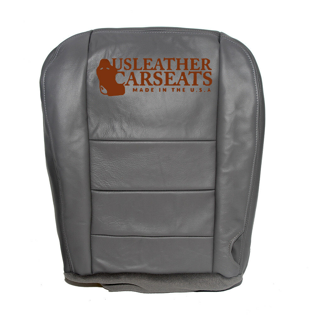 2003-2007 Ford F250 F350 Lariat Diesel Vinyl Driver Bottom Seat Cover Gray