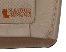 Load image into Gallery viewer, 2001 F250 F350 Lariat Passenger Bottom Leather Perforated Vinyl Seat Cover TAN