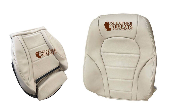 2015-2021 For Mercedes Benz C-Class Driver Bottom & Top Leather Seat Cover Tan