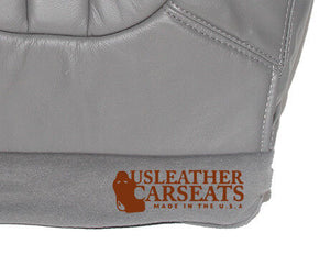 1997 97 Ford Expedition Eddie Bauer Passenger Bottom Leather Seat Cover Gray