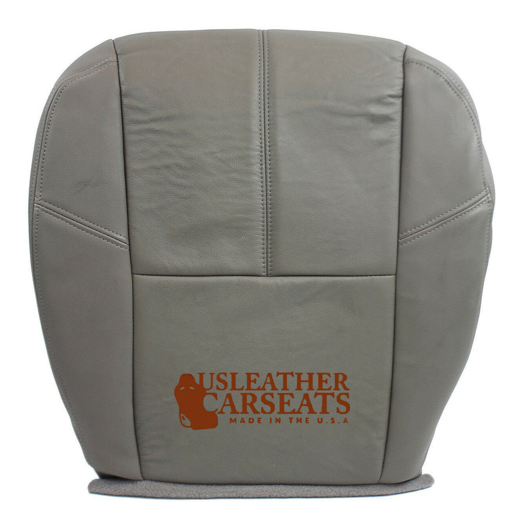 2007-2012 2013 GMC Sierra Tahoe Driver Bottom Vinyl Seat Cover - Dk Titanium