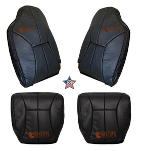 98 1999 2000 2001 2002 For Dodge Ram Full Front Oem Leather Seat Cover dark gray