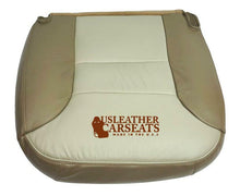 Load image into Gallery viewer, 1999 2000 Chevy Tahoe Driver Bottom Replacement Leather Seat Cover Two Tone Tan-