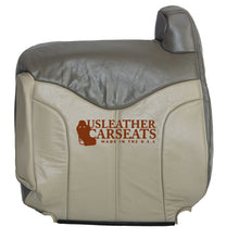 Load image into Gallery viewer, 2001 GMC Sierra C3 Denali Quad Driver Lean Back Leather Seat Cover 2-Tone Gray