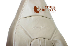 2000-2002 Ford Expedition Passenger Lean Back Leather Seat Cover Parchment Tan