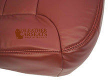 Load image into Gallery viewer, 95-99 Chevy Silverado Tahoe Driver Bottom Leather Seat Cover Burgundy Pattern