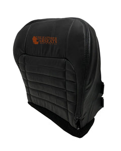 2001 Ford F150 Harley Davidson Driver & Passenger Bottom Leather Seat Covers Blk