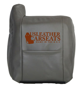 2002 GMC Sierra Denali Quadrasteer AWD Driver Lean Back Leather Seat Cover 2Tone